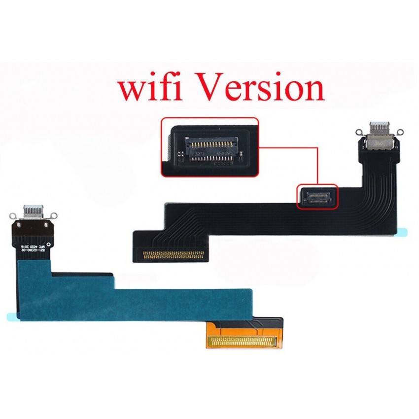 Flex for iPad Air 2020 4th 10.9 WiFi for charging connector Black ORG