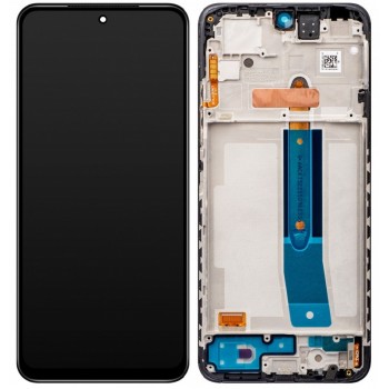 Ekranas Xiaomi Redmi Note 11S/Note 12S/Poco M4 Pro 4G su lietimui jautriu stikliuku ir rėmeliu Black OLED (with additional cooler)