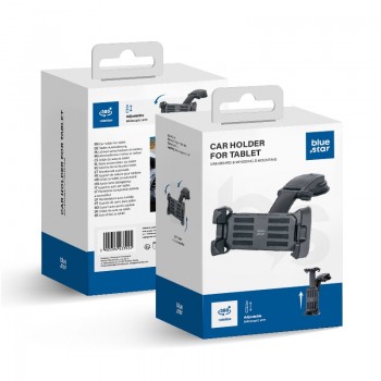 Automobilinis universalus telefono laikiklis Blue Star (Tablet 4,7-14") juodas