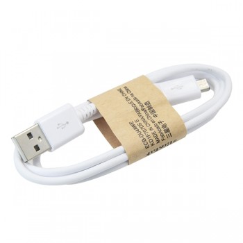 USB kabelis microUSB balts HQ, 1.0m