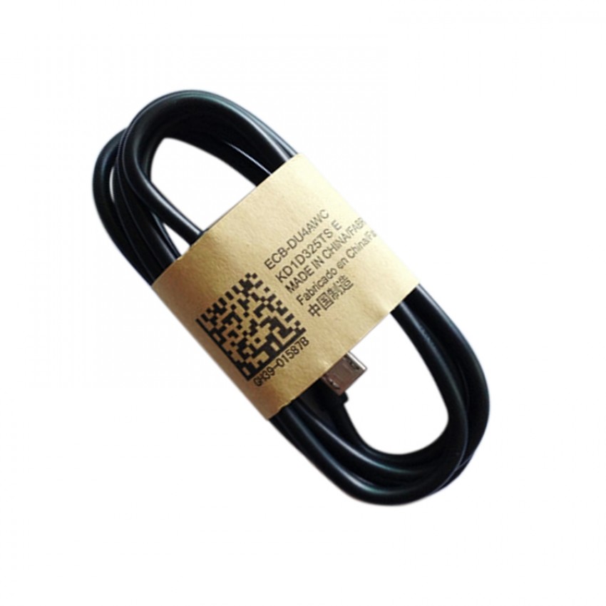USB kabelis microUSB melns HQ, 1.0m
