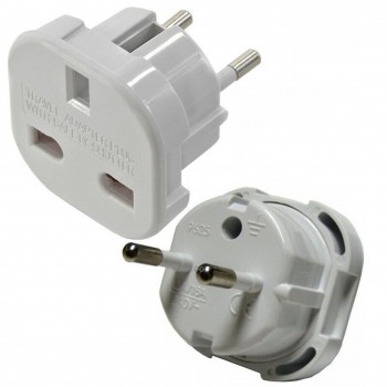 Charging adapter UK-EUR white