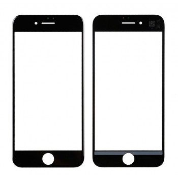 LCD stikls Apple iPhone 7 ar rāmi un OCA melns V2 ORG