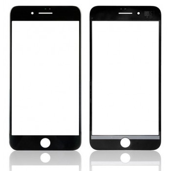 LCD klaas Apple iPhone 8 Plus koos raamiga ja OCA must V2 ORG