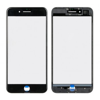 LCD klaas Apple iPhone 7 Plus koos raamiga ja OCA must V2 ORG