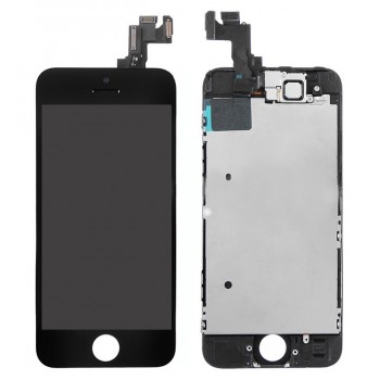 Displejs Apple iPhone 5S/SE ar skārienjūtīgo paneli melns Tianma