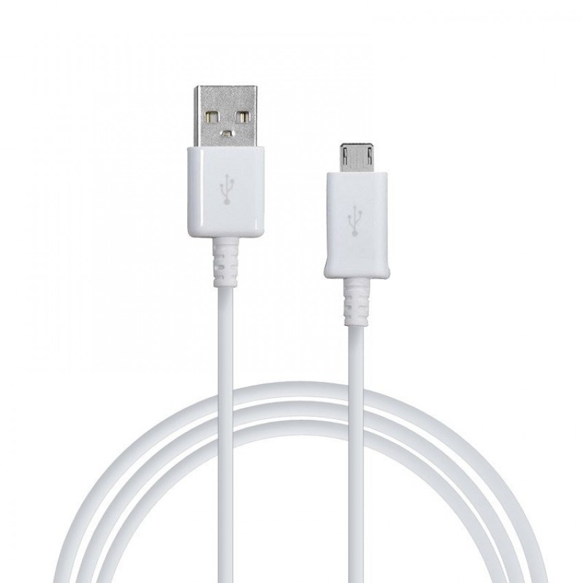 USB kabelis ORG Samsung i9500 S4/N7100 Note 2 microUSB (ECB-DU4EWE) 1.5m balts