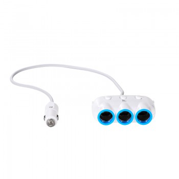 Car socket splitter Hoco C1 with 2 USB port and 3x3.(3.1A) plugs