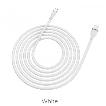 USB kabelis Hoco U72 Type-C 1.2m silikons balts