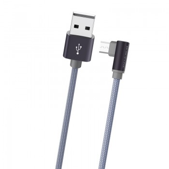 USB kabelis Borofone BX26 microUSB 1.0m metāls pelēks