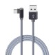 USB kabelis Borofone BX26 Type-C 1.0m metāls pelēks