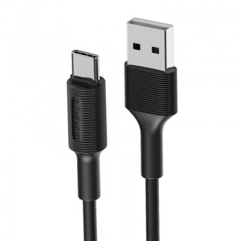 USB kabelis Borofone BX1 Type-C 1.0m melns
