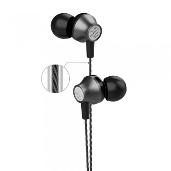 Headphones Devia Metal In-Ear 3.5mm black