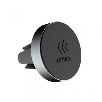 Car phone holder Devia Circle for using on ventilation grille, magnetic, black