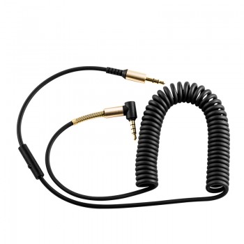 Audio adapter Hoco UPA02 AUX 3,5mm kuni 3,5mm mikrofoniga must