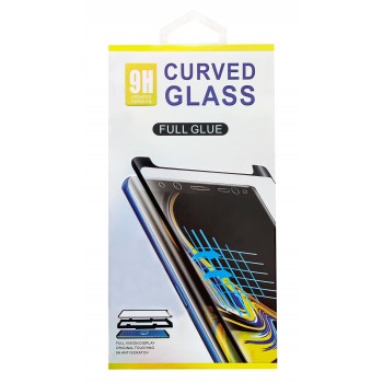 LCD aizsargstikls 9D Curved Full Glue Huawei Mate 20 Pro melns