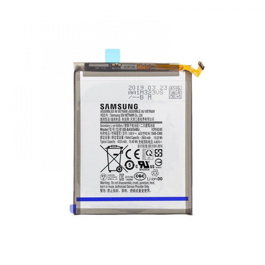 Akumulators Samsung A20/A30/A30s/A50/A50s A205/A305/A307/A505/A507 4000mAh EB-BA505ABU OEM