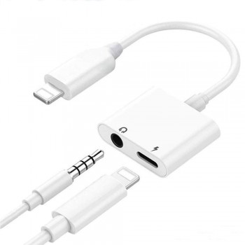 Adapter bluetooth ADP13 from Lightning to Lightning + 3,5mm white