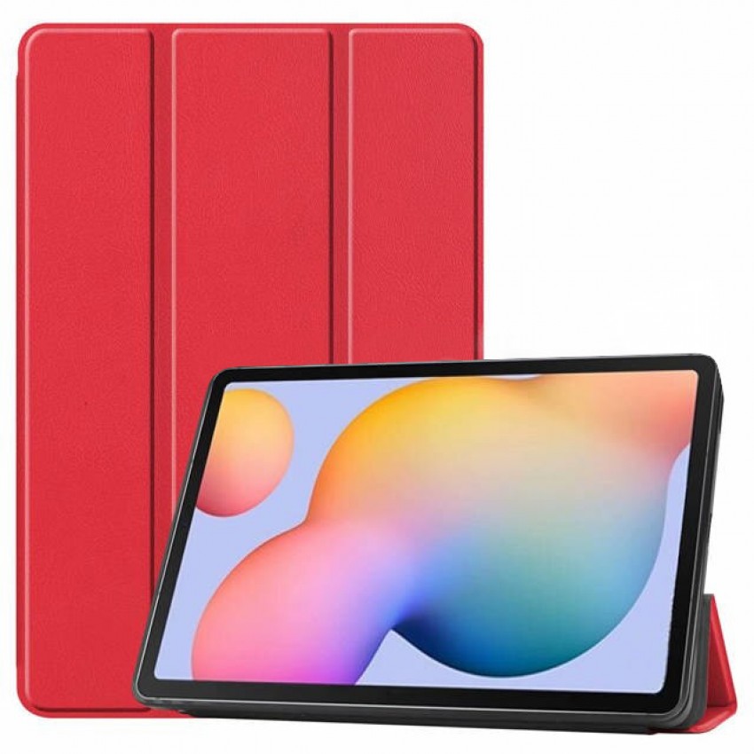 Case Smart Leather Lenovo Tab M10 Plus X606 10.3 red