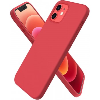 Case Liquid Silicone 1.5mm Apple iPhone 12 mini red