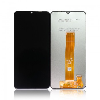 Displejs Samsung A125 A12 ar skārienjūtīgo paneli melns ORG