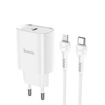 Charger Hoco N14 PD20W Type-C to Lightning white