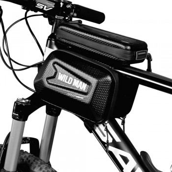Universāls tālruņa turētājs WILDMAN E6S 1L 4"- 7" velosipēdam melns