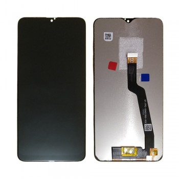 Displejs Samsung A105 A10 ar skārienjūtīgo paneli melns HQ