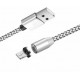 USB kabelis Magnetic Lightning magnētisks 1.0m balts