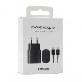 Charger Samsung EP-TA800XBEGWW 25W + Type-C cable 25W black