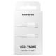 USB kabelis Samsung EP-DA705BWEGWW Type-C-Type-C 1.0m balts