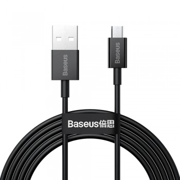 USB cabelis Baseus Superior no USB uz microUSB 2A 2.0m melns CAMYS-A01
