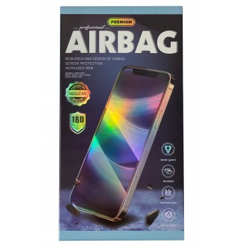 LCD aizsargstikls 18D Airbag Shockproof Apple iPhone 12 Pro Max melns
