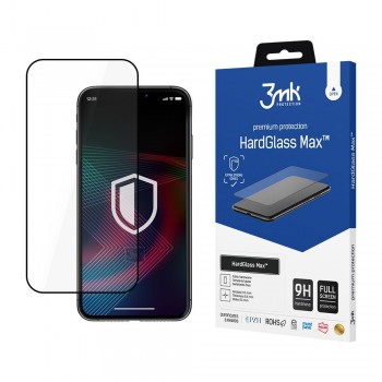 LCD aizsargstikls 3mk Hard Glass Max Apple iPhone 14 Plus melns