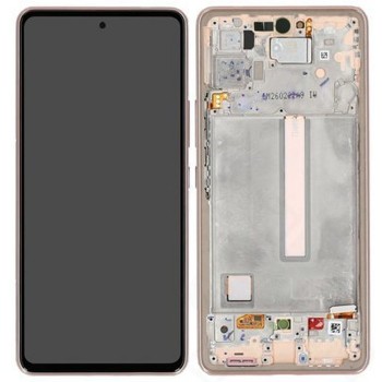 Displejs Samsung A536 A53 5G ar skārienjūtīgo paneli ar rami oriģināls Awesome Peach (service pack)