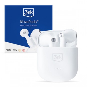 Wireless headphones 3mk MovePods white
