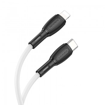 USB kabelis Borofone BX86 Advantage PD Type-C uz Lightning 1.0m balts