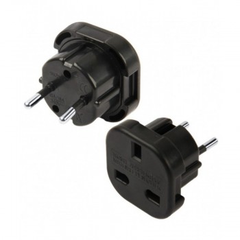 Charging adapter UK-EUR black