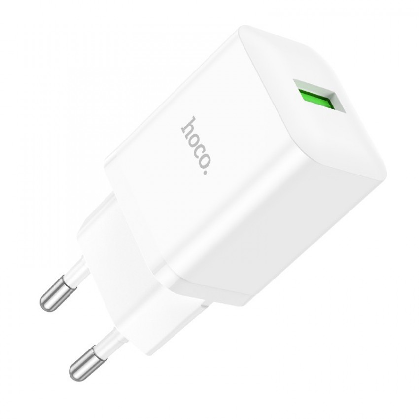 Charger Hoco N26 USB-A Quick Charge 3.0 18W white