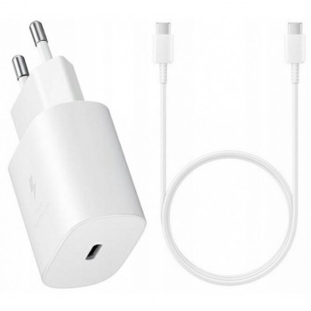 Charger Samsung EP-TA800NW 25W + Type-C cable 25W white
