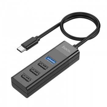 USB jaotur Hoco HB25 Easy mix 4-in-1 converter Type-C to 1xUSB3.0+3xUSB2.0 must