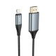 Cable Hoco UA15 Lightning to HDMI 2.0m gray