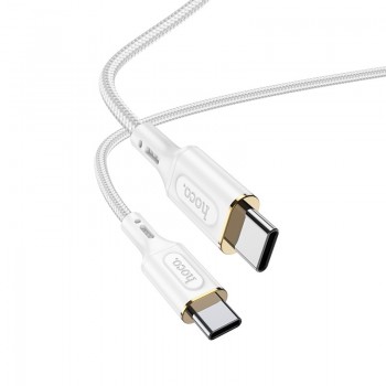 USB kabelis Hoco X95 60W Type-C to Type-C 1.0m balts