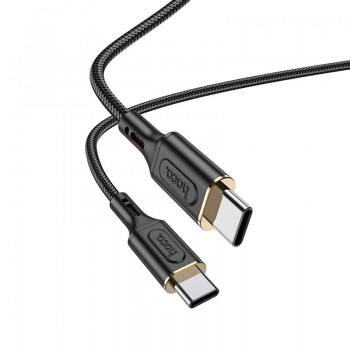 USB kabelis Hoco X95 60W Type-C to Type-C 1.0m melns