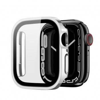 LCD aizsargstikls/vāciņš Dux Ducis Hamo Apple Watch 44mm sudrabs
