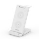 Wireless charger DUZZONA W10-S 3-in-1 15W white