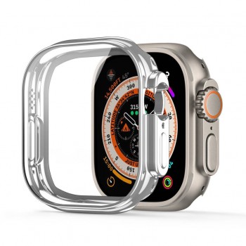 LCD kaitsev karastatud klaas/ümbris Dux Ducis Samo Apple Watch Ultra 49mm hõbedane