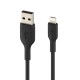 USB kabelis Belkin Boost Charge USB-A to Lightning 2.0m melns