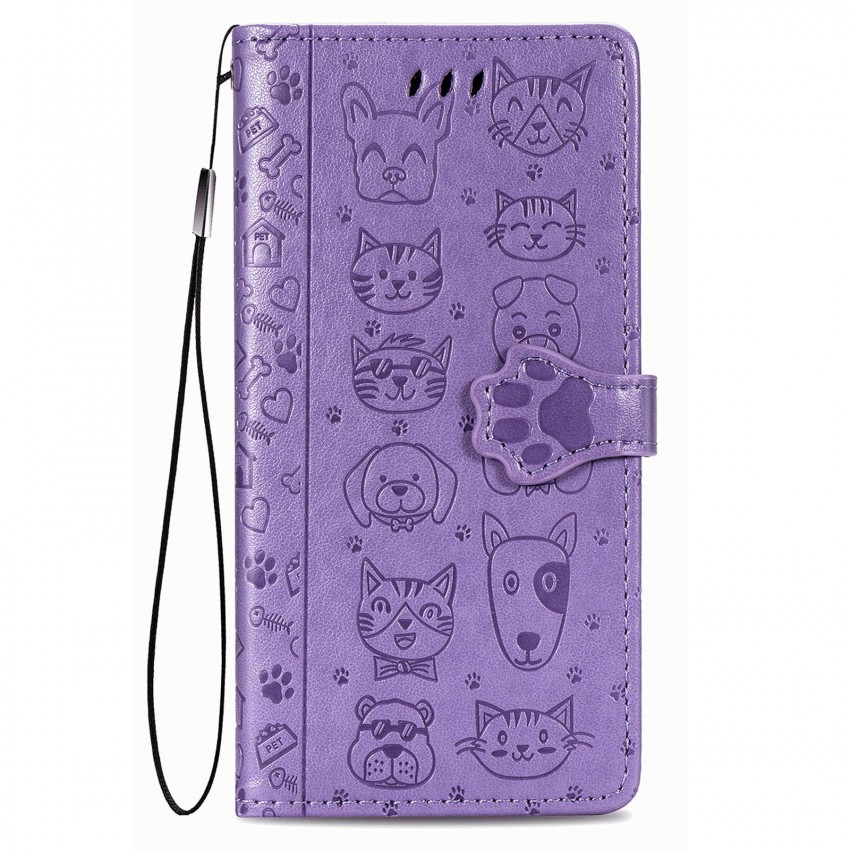 Case Cat-Dog Samsung A145 A14 4G/A146 A14 5G purple