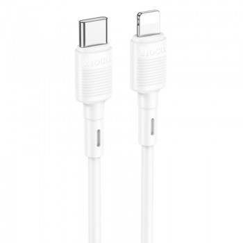 USB kabelis Hoco X83 PD20W Type-C to Lightning 1.0m balts